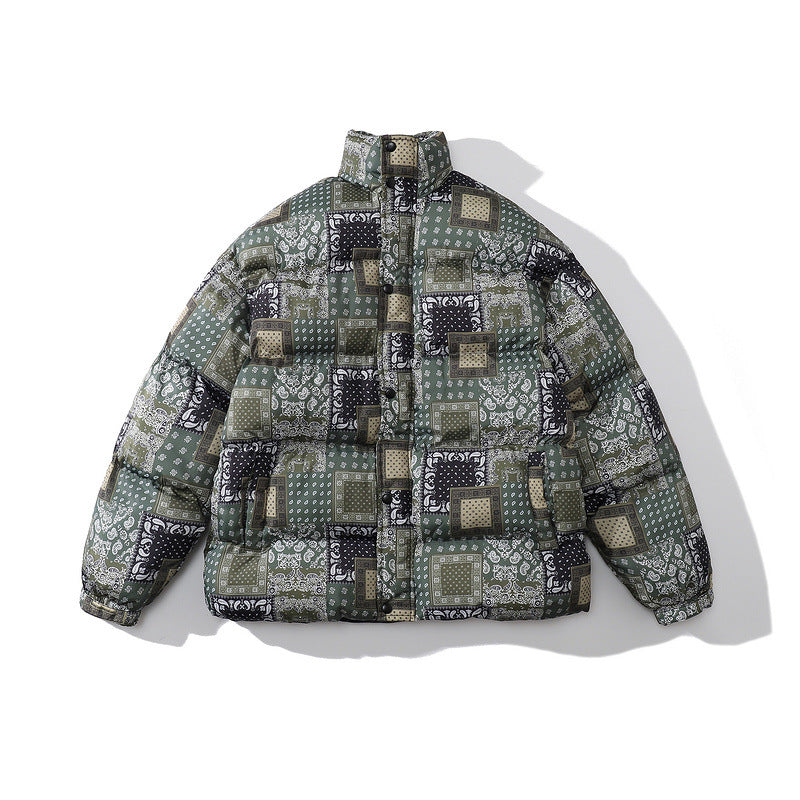 Camouflage Bread Coat Cotton Coat Men's National Trendy Brand