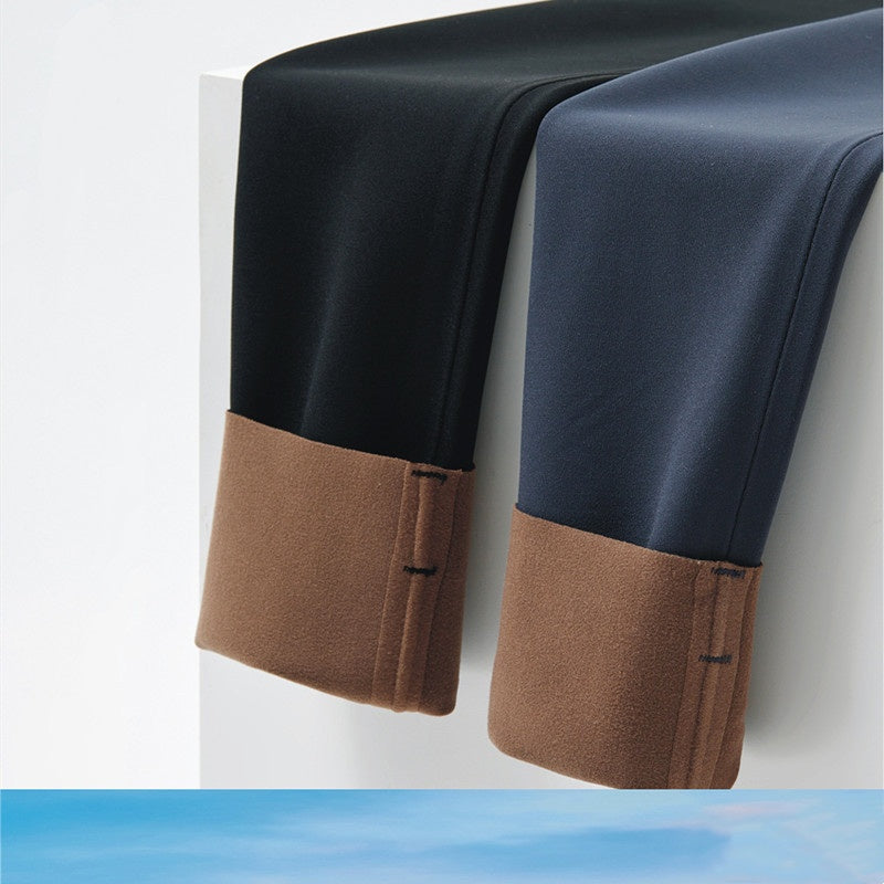 Brushed Pants For Women Outerwear With A Jelly-like Waistband Ideal As A Base Layer