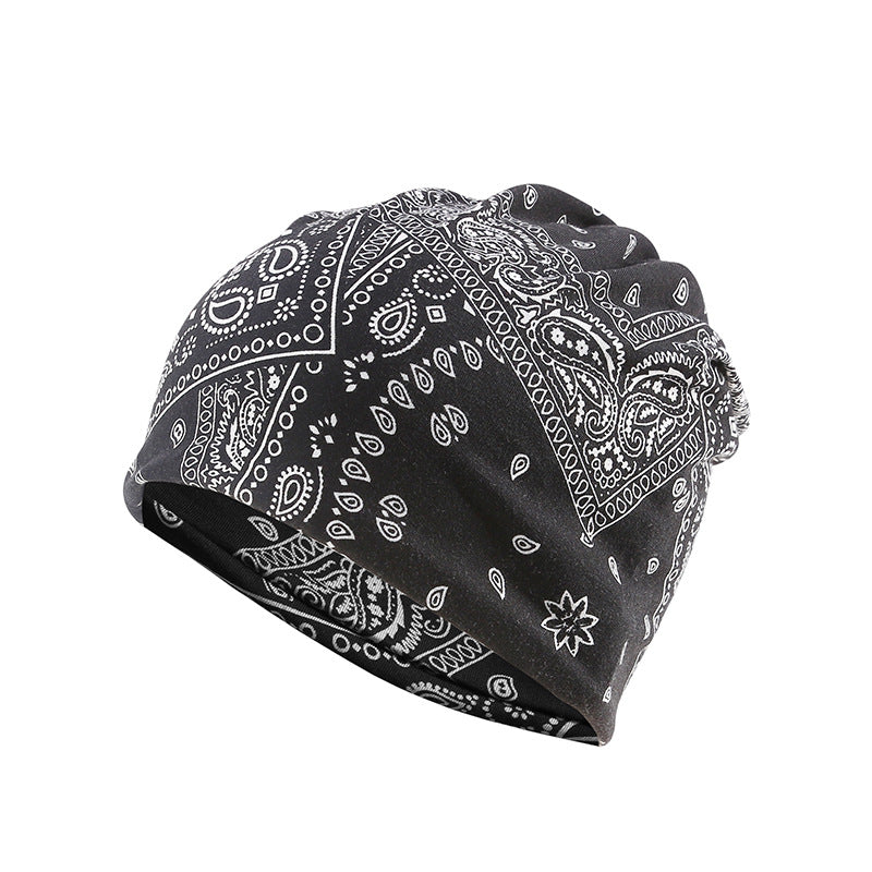Autumn Thin Cashew Flower Pattern Pirate Hat