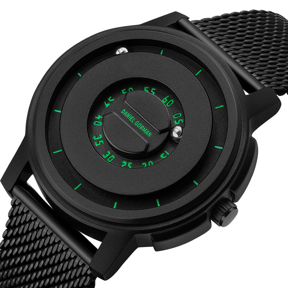 Brand-name Steel-band Sports Magnetic-levitation Silicone-ball Electronic Mens Watch