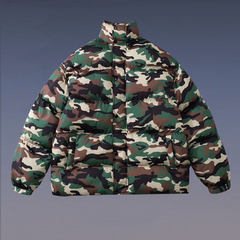 Camouflage Bread Coat Cotton Coat Men's National Trendy Brand