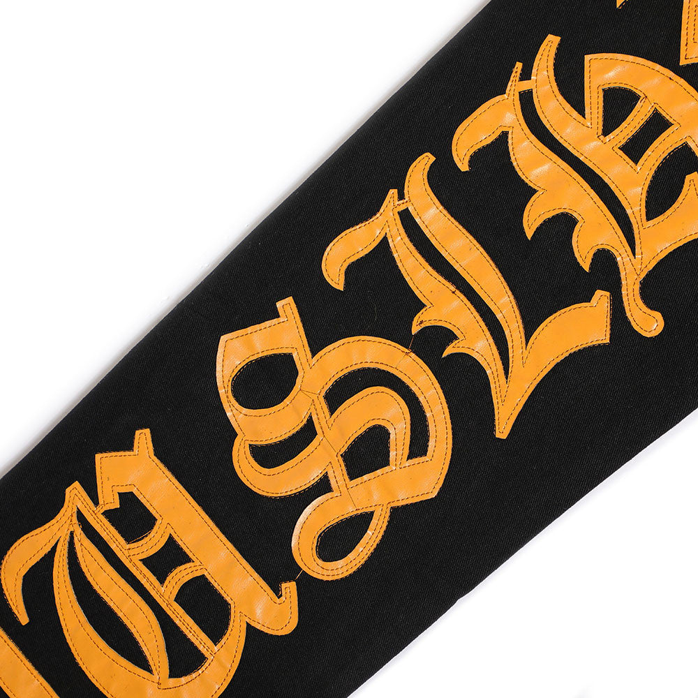 American Style High Street Burn Text Embroidered Letter Jeans