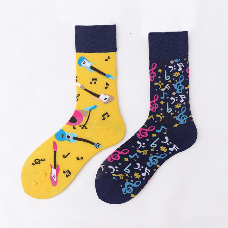 Art Abstract Cotton Male Animal Socks Female Unise