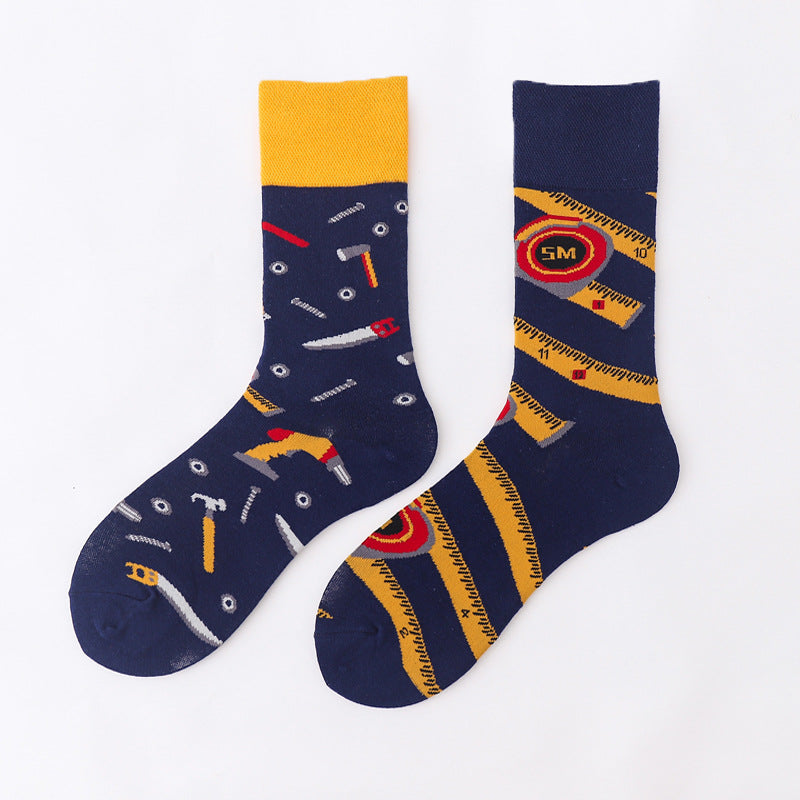 Art Abstract Cotton Male Animal Socks Female Unise