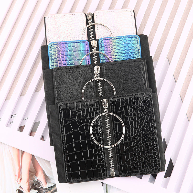 All Match Women's Round Buckle Elastic Belt