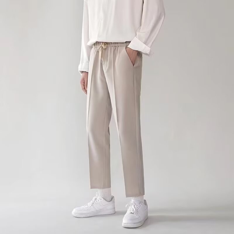 Anti-wrinkle Stretchy Straight-leg Dress Pants