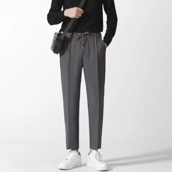 Anti-wrinkle Stretchy Straight-leg Dress Pants