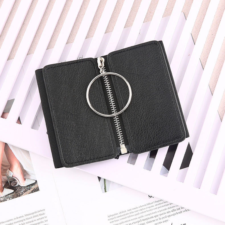 All Match Women's Round Buckle Elastic Belt