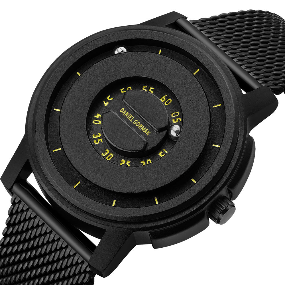 Brand-name Steel-band Sports Magnetic-levitation Silicone-ball Electronic Mens Watch