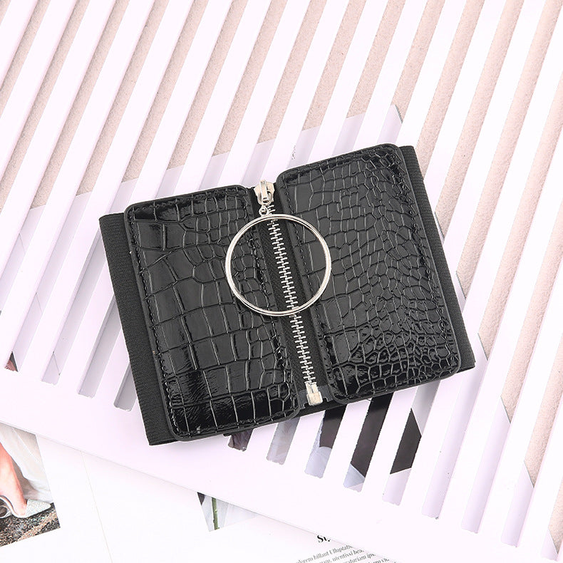 All Match Women's Round Buckle Elastic Belt