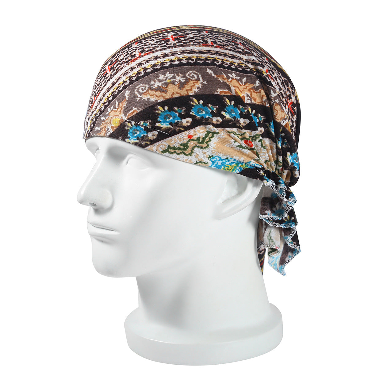 Autumn Thin Cashew Flower Pattern Pirate Hat